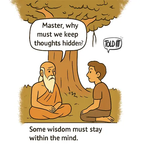 Some wisdom must stay within the mind