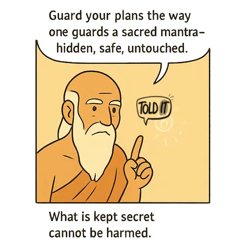 What is kept secret cannot be harmed